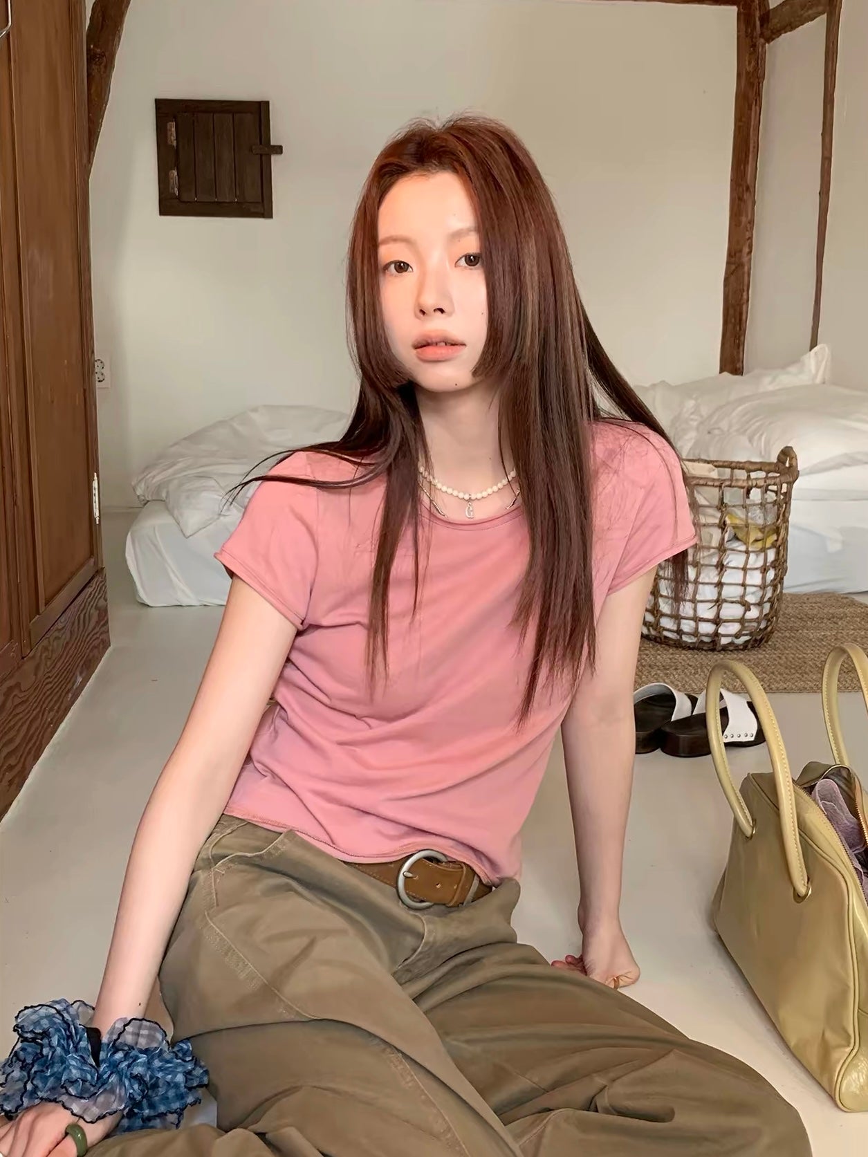 ニュアンスカラーベーシックTシャツ