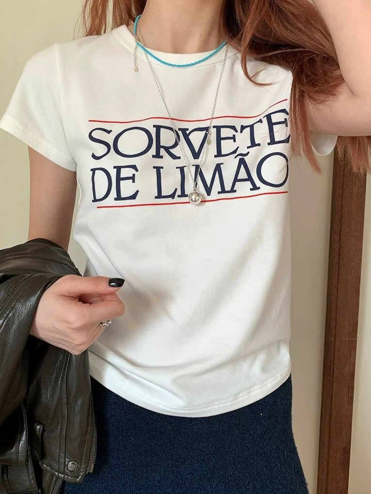 クラシックレタリングTシャツ