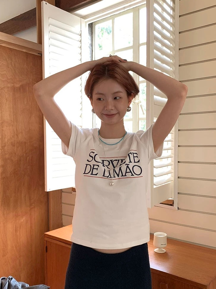 クラシックレタリングTシャツ