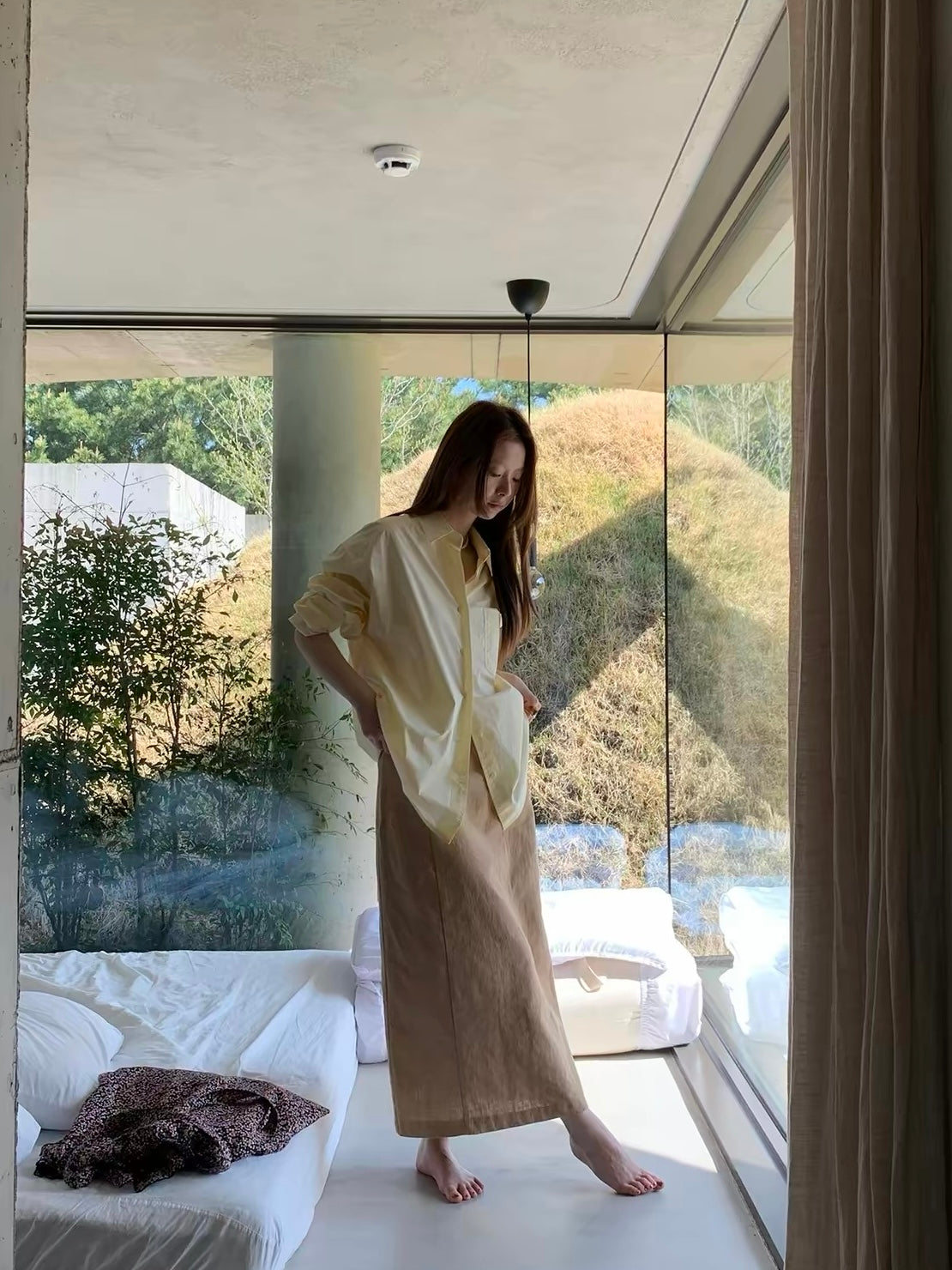 ビックシルエットカラーシャツ